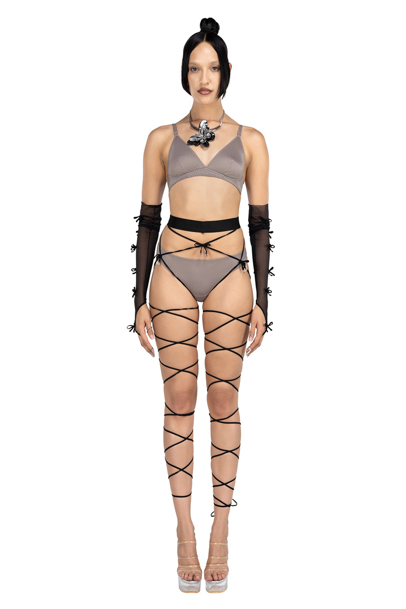 Echo Black Leg Bondages