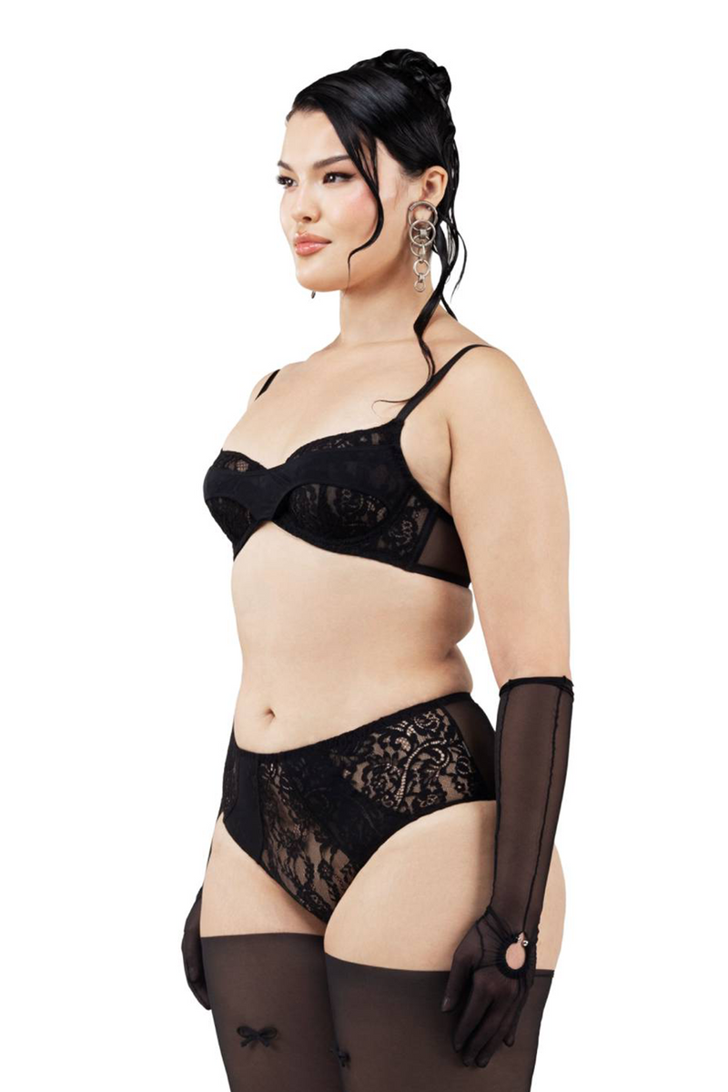 Elain Black High-Waisted Brief