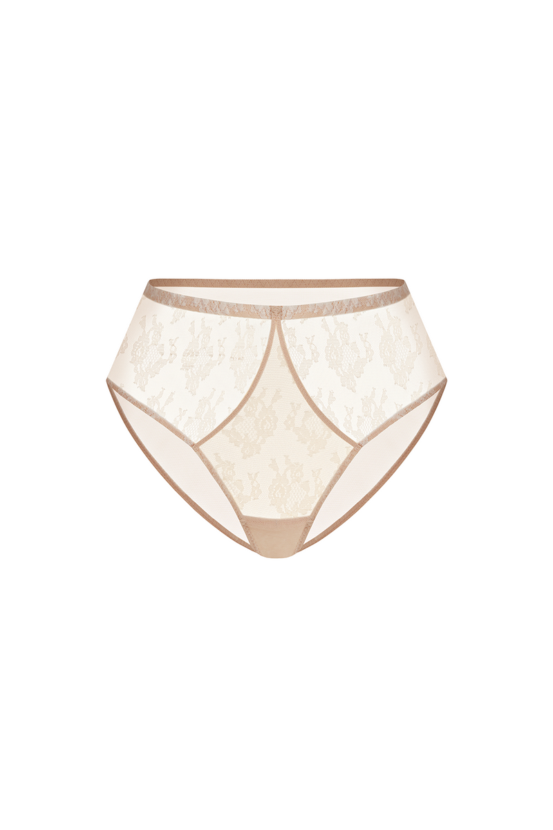 Jill 2.0 Beige High-Waisted Brief