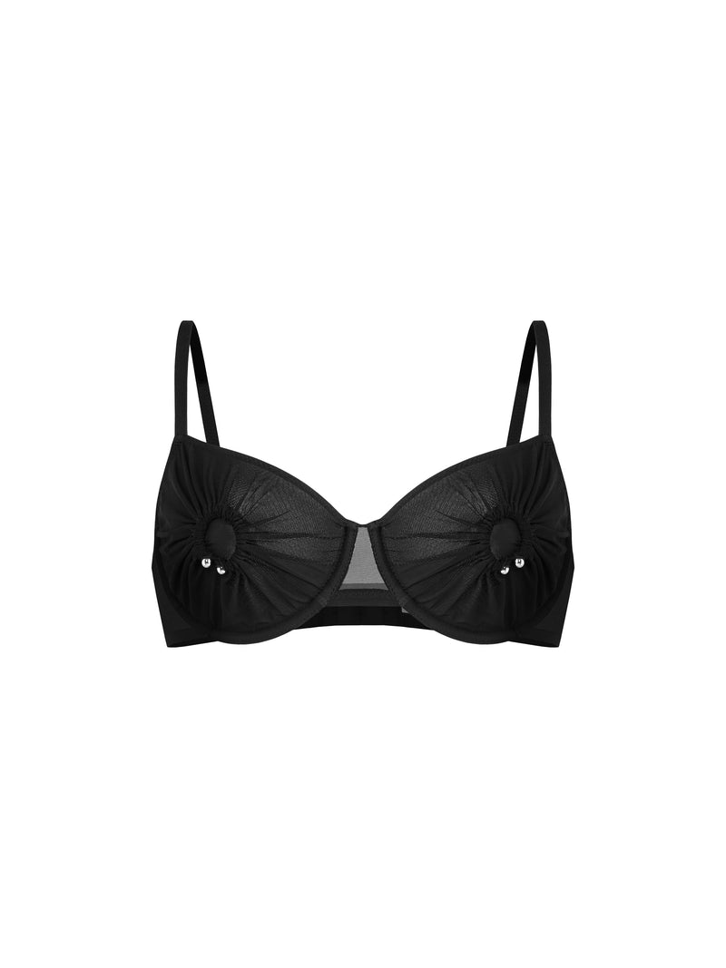 Opal Black Bra
