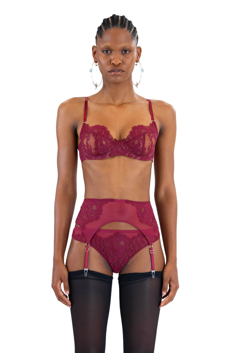 Magnolia Burgundy Bra