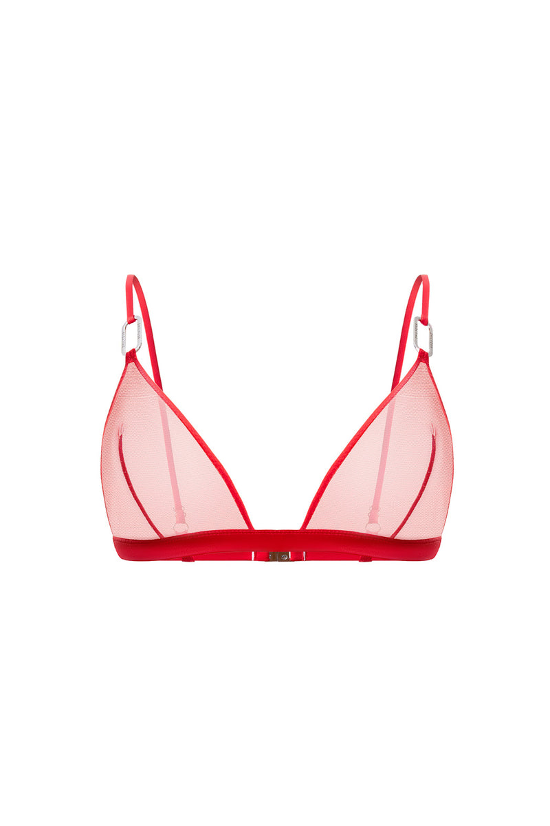 Ember Bright Red Bralette