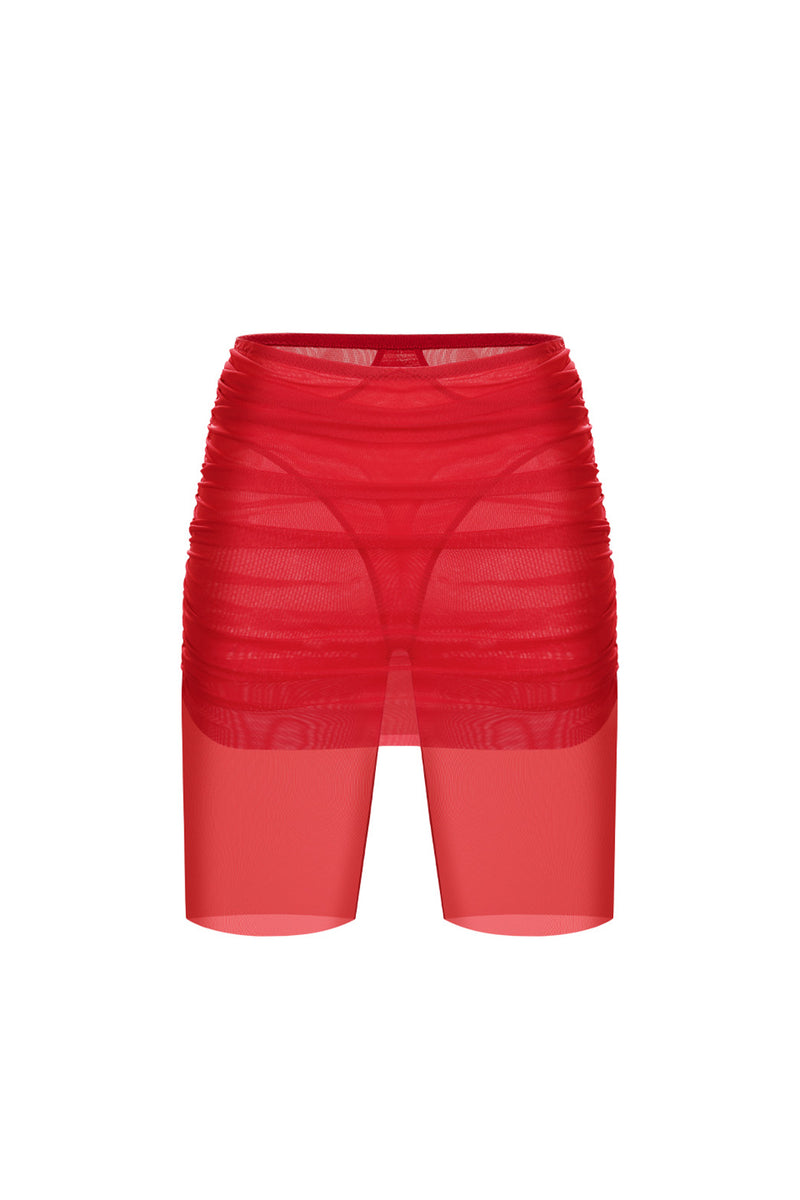 Amora Red Shorts