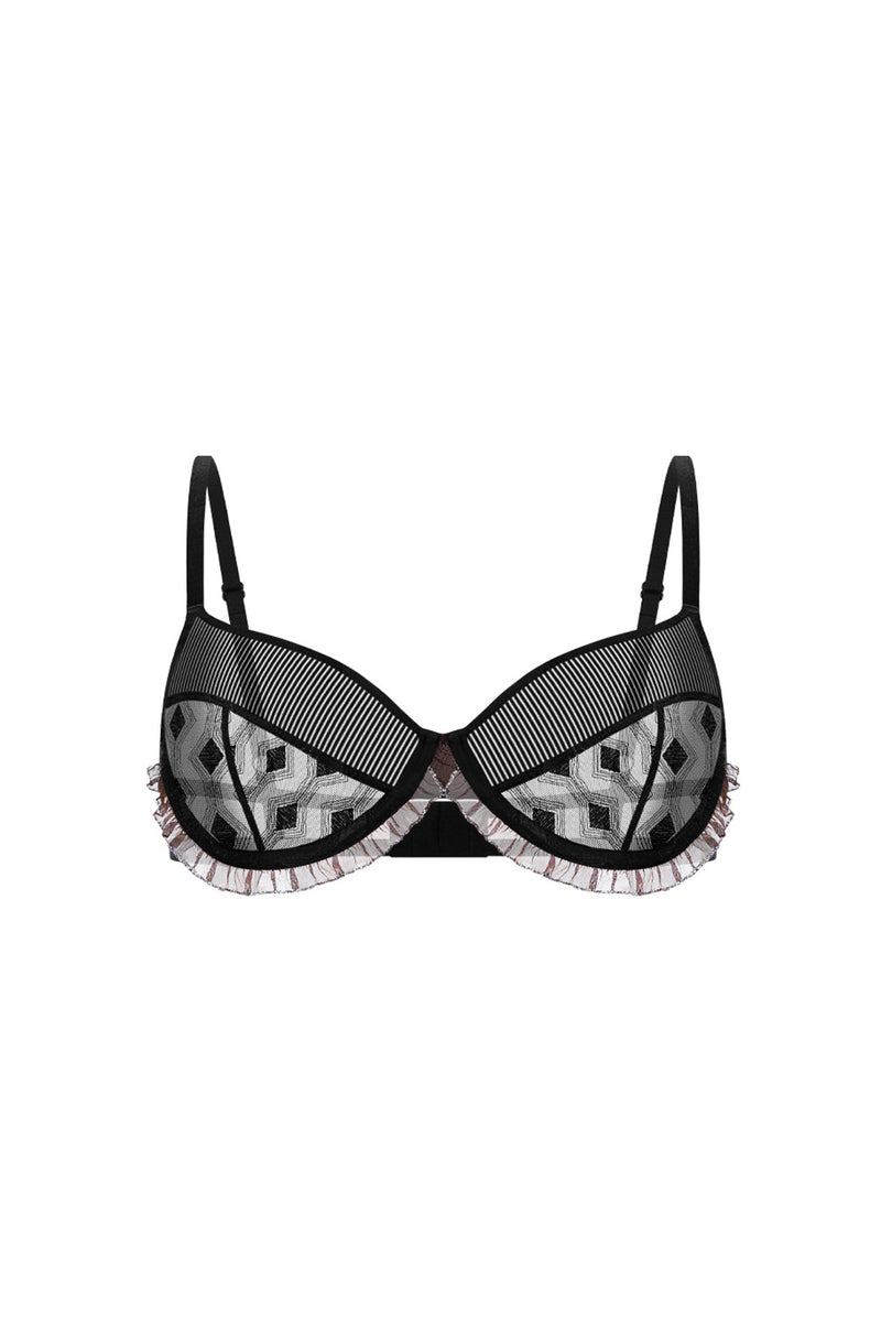 Siren Black Bra