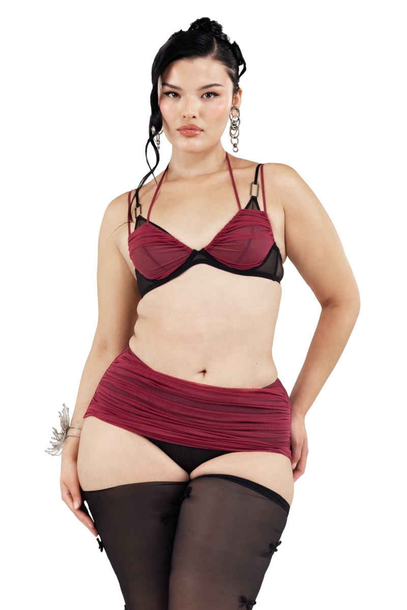 Solace Burgundy Bra