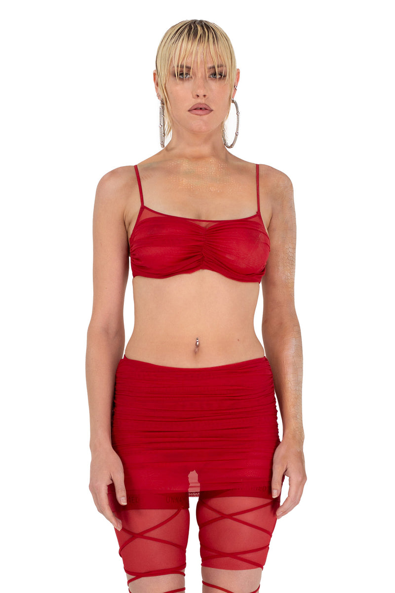 Amora Red Bra