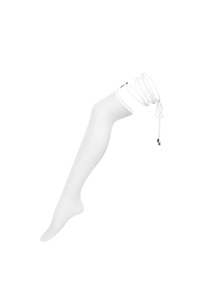 Stockings Fleur White