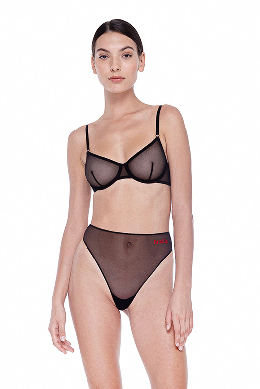 Fatality Black High-Waisted Brief
