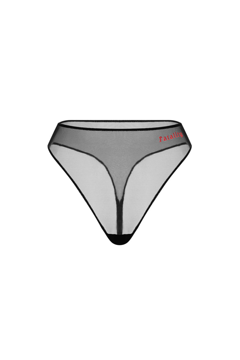 Fatality Black High-Waisted Brief