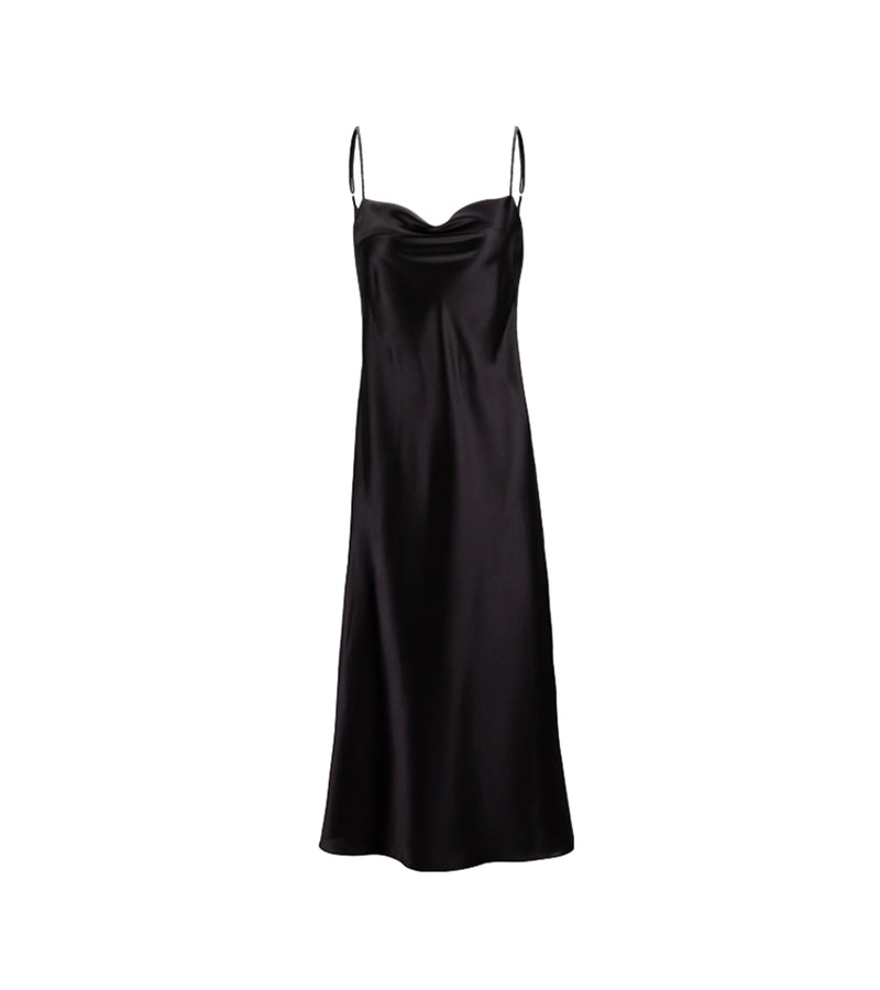 Omega Black Midi Dress